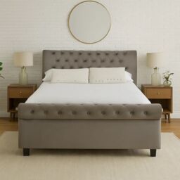Grey Ottoman King Bed - Orlando - thumbnail 1