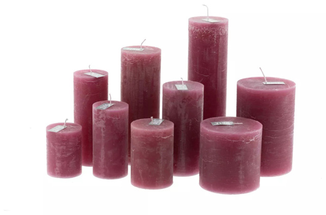 LUXURY RUSTIC CANDLE - FUCHSIA - image 1