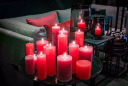 LUXURY RUSTIC CANDLE - FUCHSIA - thumbnail 2
