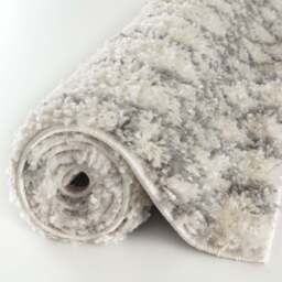 Moroccan Ivory Grey Shaggy Rug - 1000 - thumbnail 5