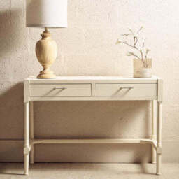 Ivory Desk with 2 Drawers - Heritage - thumbnail 1