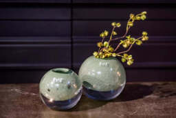 BALL VASE KULA -  Pistache Bubbles - thumbnail 4