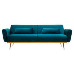 Hatton Green Velvet Sofa Bed - thumbnail 5