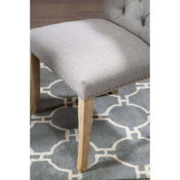 Kensington Townhouse Grey Linen Dining Chair - thumbnail 5