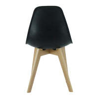 Rico Halo Dining Set with Oak Table and 4 Black Chairs - thumbnail 3