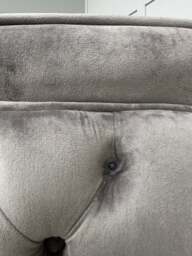 Trafalgar Velvet Dining Chair - Dark Grey - thumbnail 5