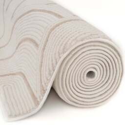 Carmel Cream-Beige Geometric Rug - 6070 - thumbnail 5