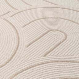 Carmel Cream-Beige Geometric Rug - 6070 - thumbnail 2