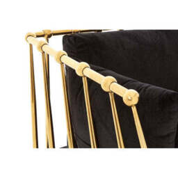 Novo Chair With Gold Finish Tapered Arms - thumbnail 6
