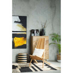Manado Natural Teak Wood High Back Lounge Chair - thumbnail 6