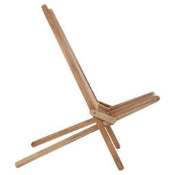 Manado Natural Teak Wood High Back Lounge Chair - thumbnail 5