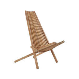 Manado Natural Teak Wood High Back Lounge Chair - thumbnail 3