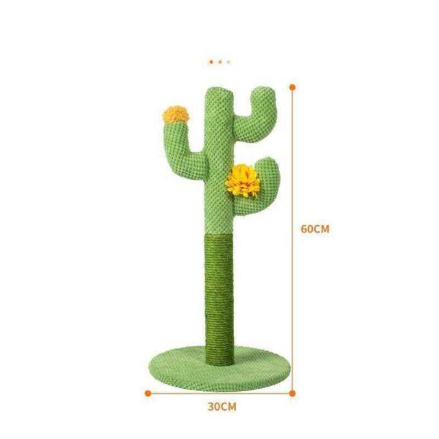 The Cactus Cat Scratching Post - L