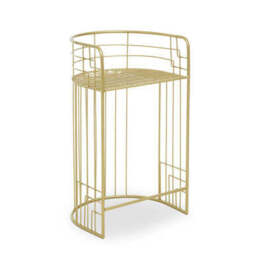 Gold Finish Bar Chair - Rabia - thumbnail 5