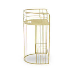 Gold Finish Bar Chair - Rabia - thumbnail 3