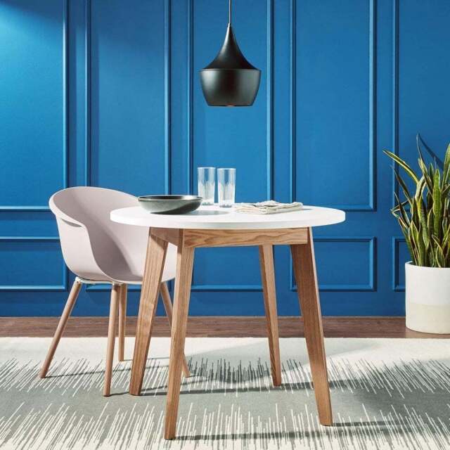 Round Nordic Table – White - image 1