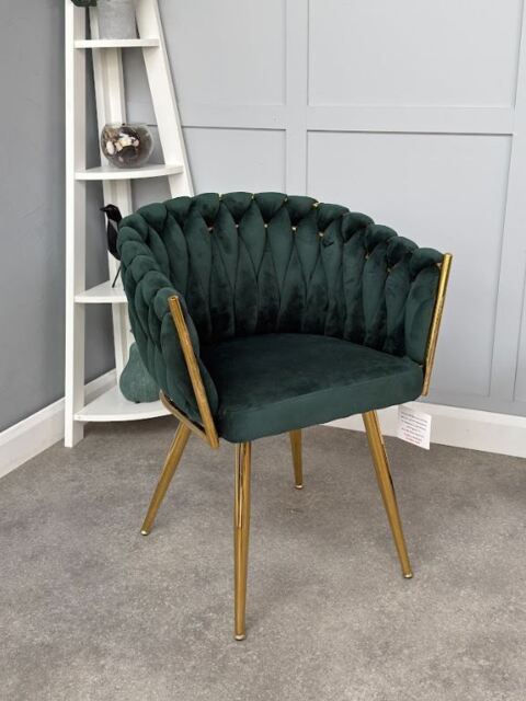 Roma Knot Dining Chair - Green - image 1
