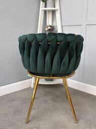Roma Knot Dining Chair - Green - thumbnail 3