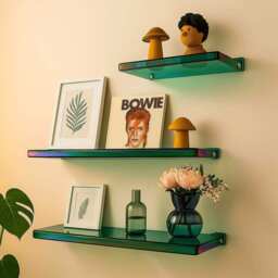 The Minimal Acrylic Shelf - Green 50x12cm / 2PCS