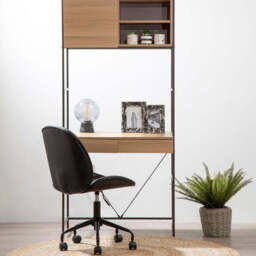 Clinton Black Home Office Chair - thumbnail 3