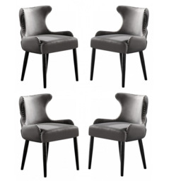 Oxford Duke LUX Dining Set, a Table and Chairs Set of 4, White - thumbnail 4