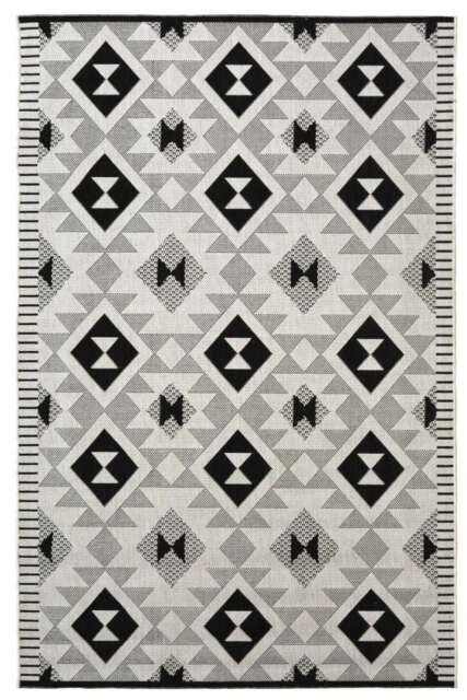 County Geo Chequer Indoor/Outdoor Rug - 11182A - image 1