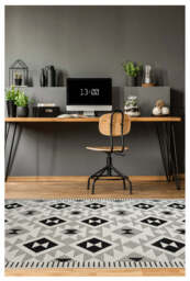 County Geo Chequer Indoor/Outdoor Rug - 11182A - thumbnail 6
