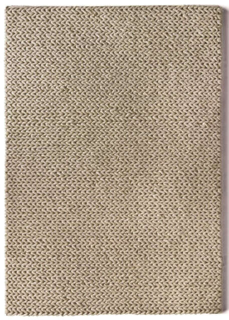 Fusion Oyster Braided Wool Rug - 120X170 cm