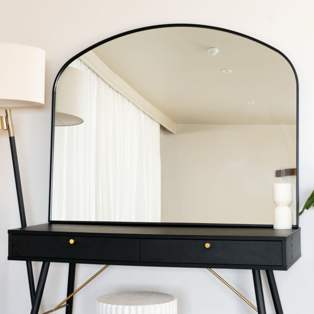 Yoko - Black Metal Gentle Arch Mirror - 95cm x 120cm - image 1