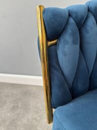 Roma Knot Dining Chair - Blue - thumbnail 4