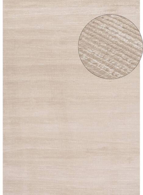 Carmel Beige-Cream Striped Rug - 6020 - 240X340 cm
