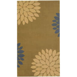 Recycled Washable Floral Mat - 130 - thumbnail 2