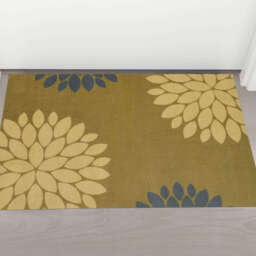 Recycled Washable Floral Mat - 130 - thumbnail 4