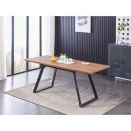 Toga Oxford LUX Dining Set - Toga Extendable Walnut Dining Table w/ a Set of 6 Oxford LUX Velvet Dining Chairs - thumbnail 3