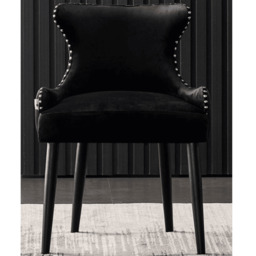 Toga Oxford LUX Dining Set - Toga Extendable Walnut Dining Table w/ a Set of 6 Oxford LUX Velvet Dining Chairs - thumbnail 4