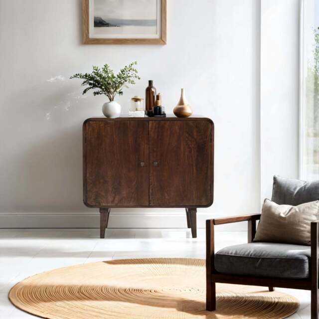 Franklin Dark Mango Wood 2 Door Sideboard - image 1
