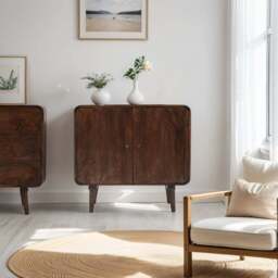 Franklin Dark Mango Wood 2 Door Sideboard - thumbnail 6