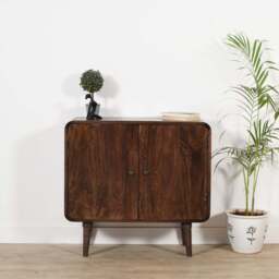 Franklin Dark Mango Wood 2 Door Sideboard - thumbnail 2