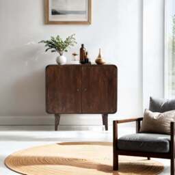 Franklin Dark Mango Wood 2 Door Sideboard - thumbnail 1