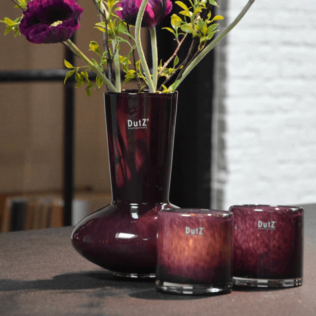 Vase Glass LOFLO - PLUM - H25 D19 cm - image 1