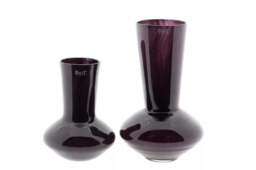 Vase Glass LOFLO - PLUM - H25 D19 cm - thumbnail 2