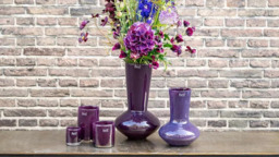 Vase Glass LOFLO - PLUM - H25 D19 cm - thumbnail 5