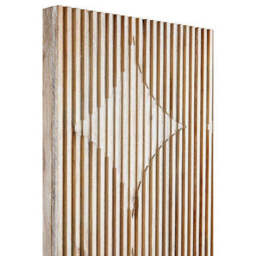Grey Wash Elm Wood Wardrobe - Kyra - thumbnail 5