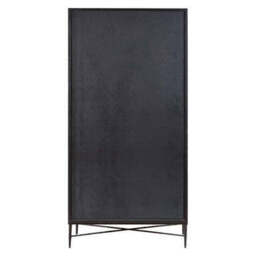 Grey Wash Elm Wood Wardrobe - Kyra - thumbnail 4
