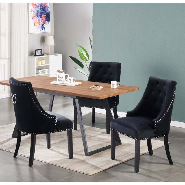 Windsor Toga Lux Dining Set - a Brown Table and Set of 6 Chairs - image 1