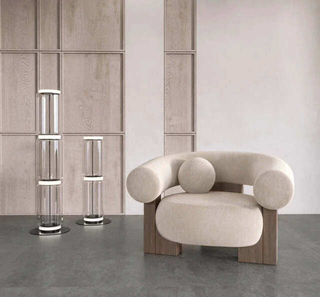 Yokina Chair - designer armchair UK - Chair / Velvet