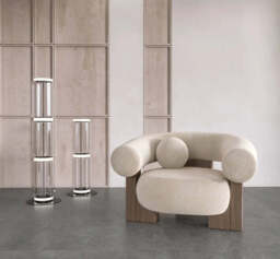 Yokina Chair - designer armchair UK - Chair / Velvet