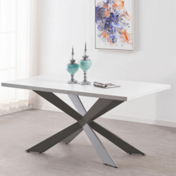 Windsor Duke Lux Dining Set  - A White Table with Set of 4 Dining Chairs - thumbnail 2