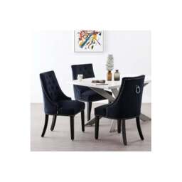 Windsor Duke Lux Dining Set  - A White Table with Set of 4 Dining Chairs - thumbnail 1