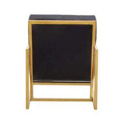 Hana Black Velvet Chair With Gold Frame - thumbnail 5
